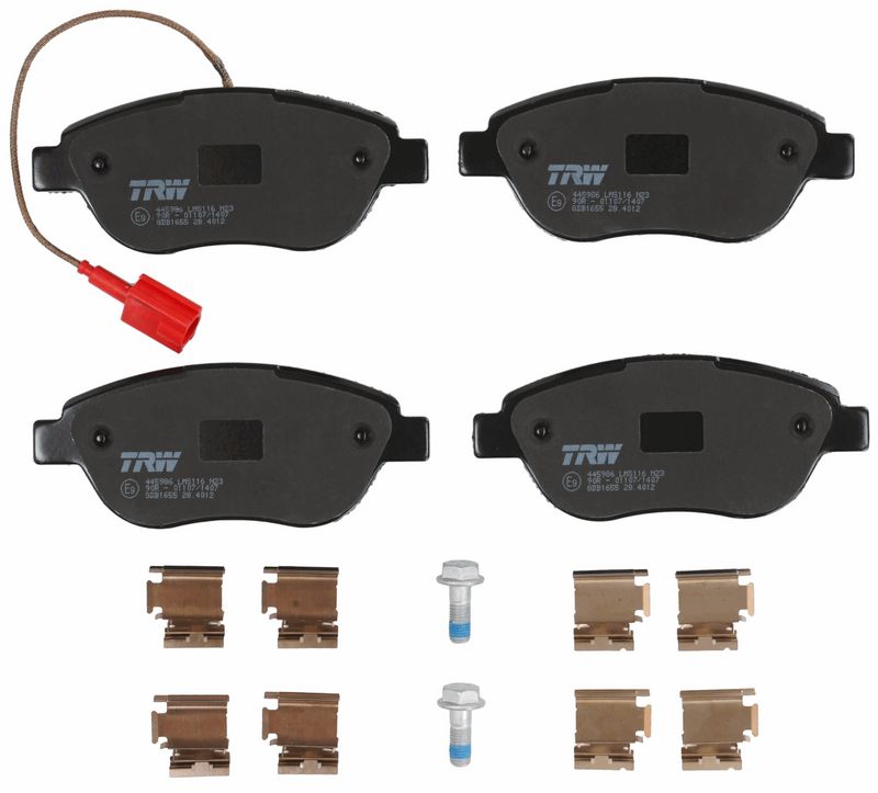 TRW GDB1655 Brake Pad Set, disc brake