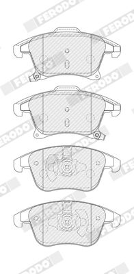 Ferodo FDB4445 Brake Pad Set, disc brake