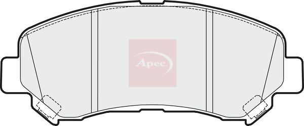 APEC Brake Pad Set, disc brake PAD1621