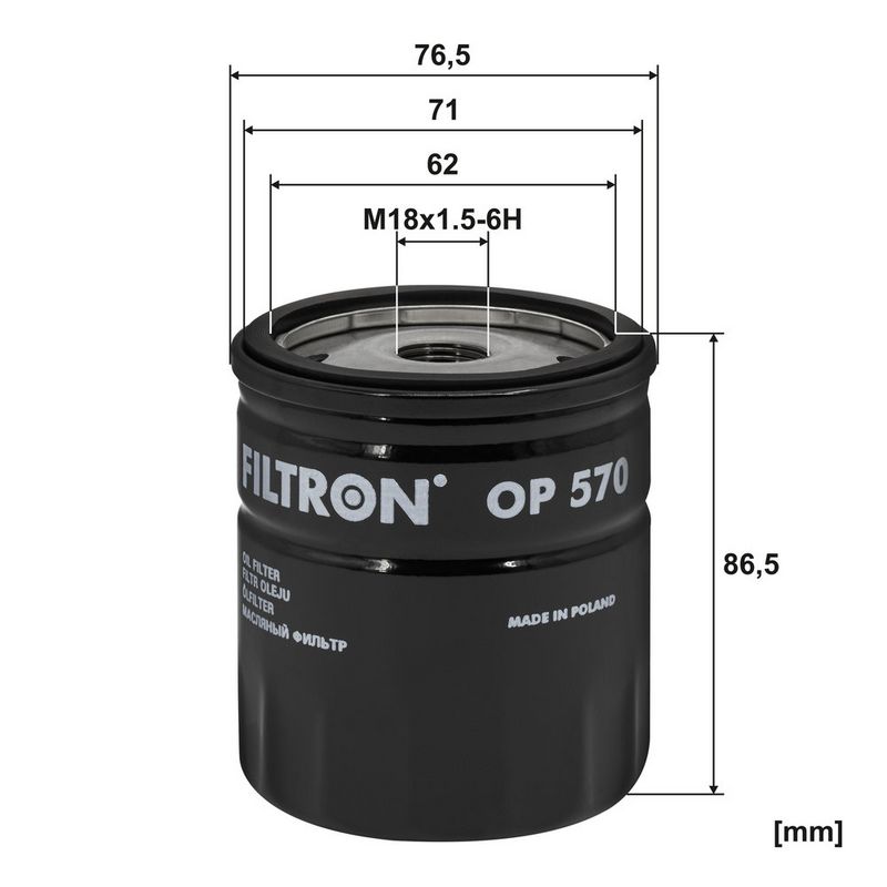 Õlifilter, FILTRON OP 570
