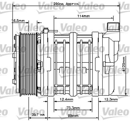 VALEO Compressor, airconditioning 815815