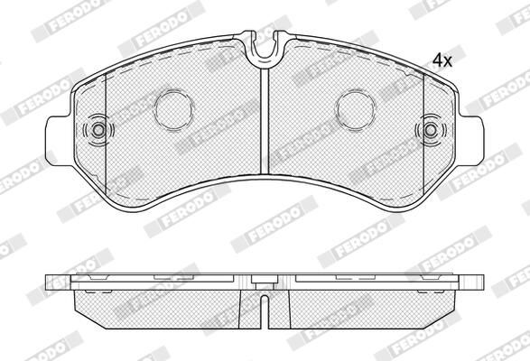 FERODO FVR5187 Brake Pad Set, disc brake
