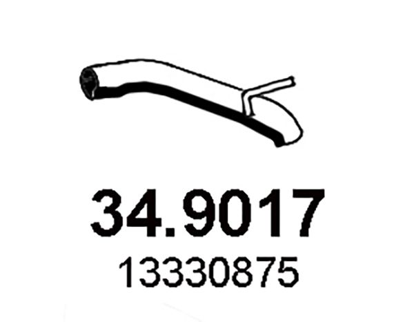 ASSO 34.9017 - Išmetimo vamzdis