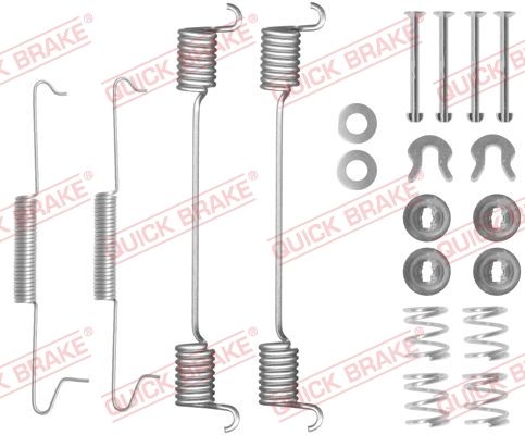 Комплект приладдя, гальмівна колодка, Quick Brake 105-0525