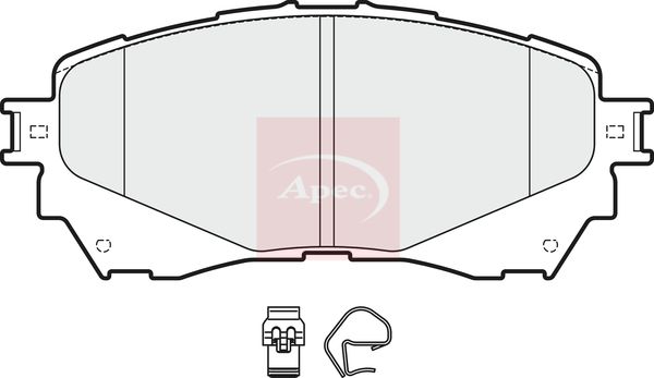 APEC Brake Pad Set, disc brake PAD1942