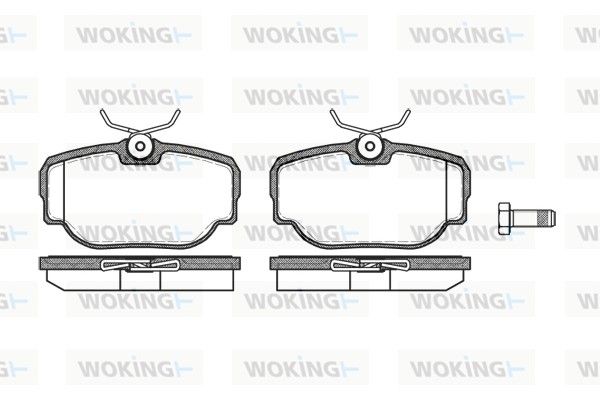 Комплект гальмівних накладок, дискове гальмо, Woking P4773.00