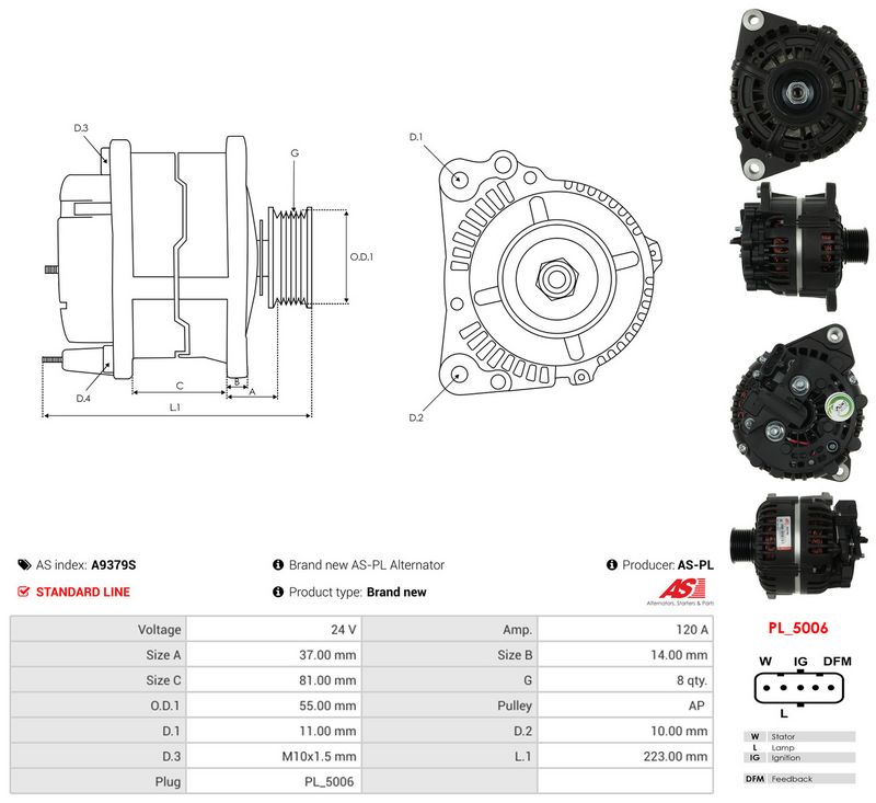 This part match OEM code: 5014648
