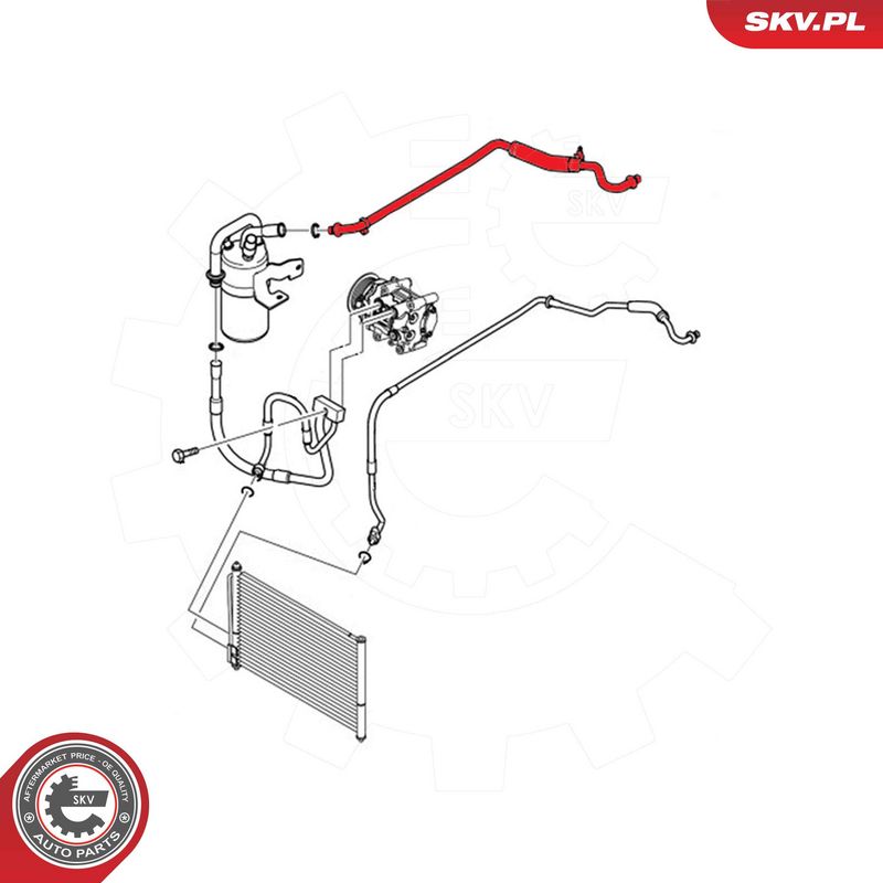 Трубопровід високого/низького тиску, кондиціонер повітря, Skv Germany 54SKV624