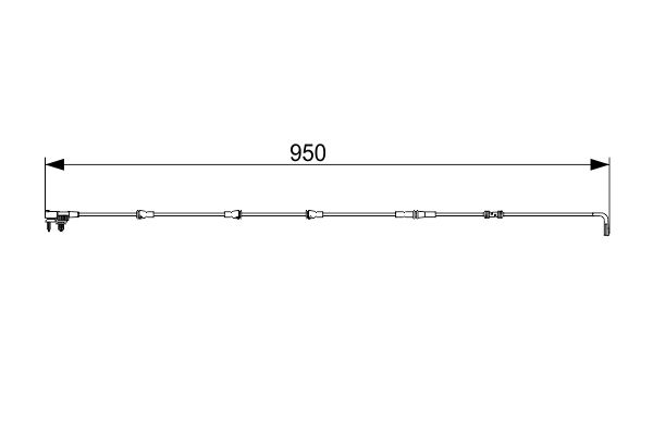 BOSCH 1 987 473 564 Warning Contact, brake pad wear