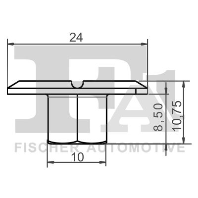 FA1 10-10006.5 Clip, trim/protection strip