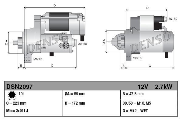 DENSO DSN2097 Starter