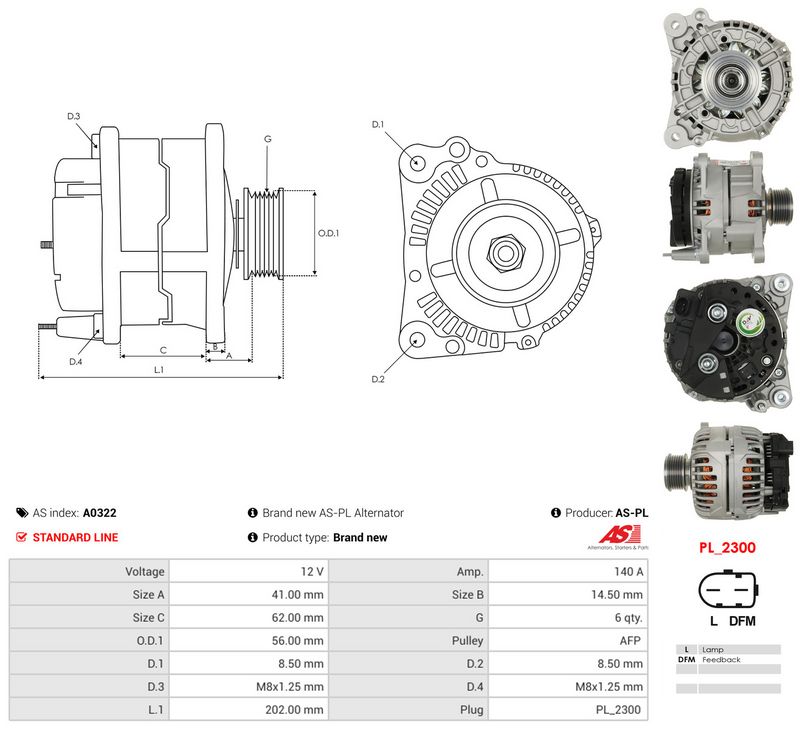 Generaator, AS-PL A0322