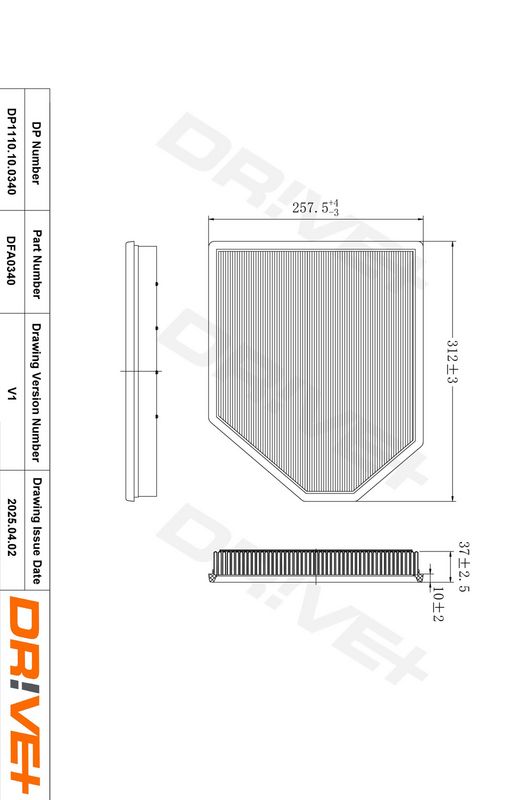 Filtru aer DP1110.10.0340 Dr!ve+