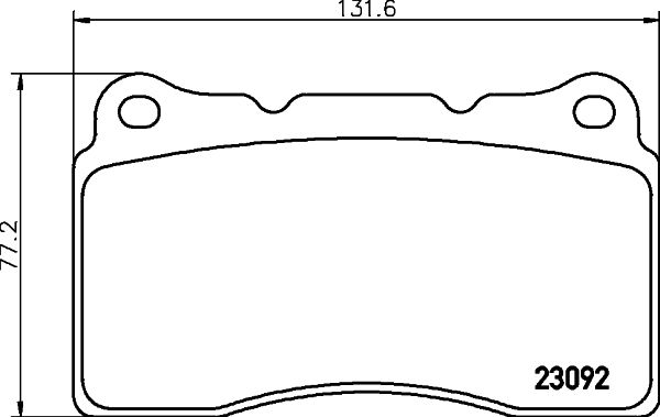 Комплект гальмівних накладок, дискове гальмо, Hella 8DB355011-431