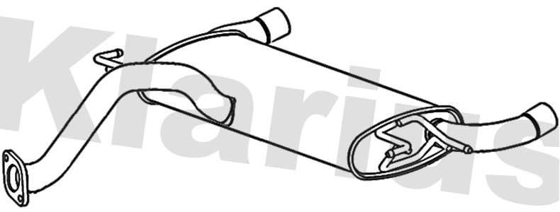 KLARIUS 231128 Rear Silencer