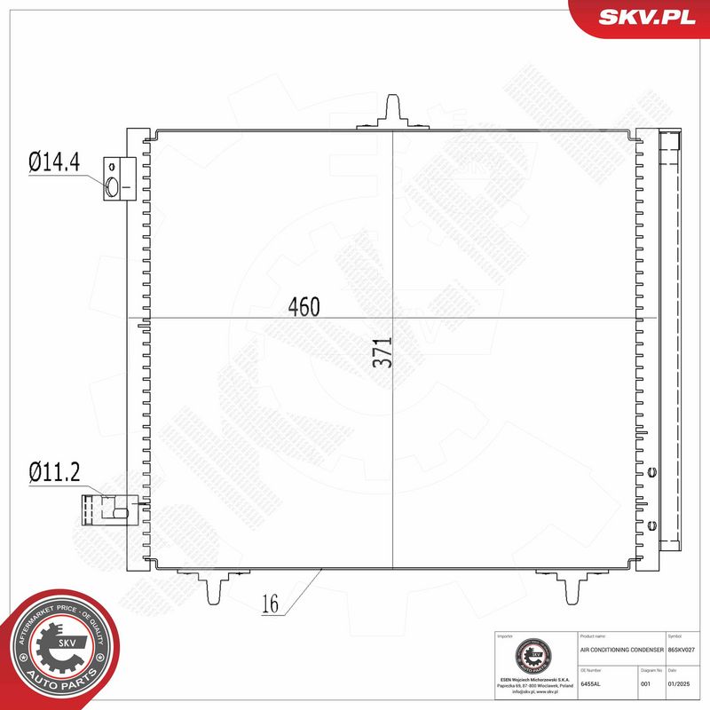 Kondensaator, kliimaseade, ESEN SKV 86SKV027