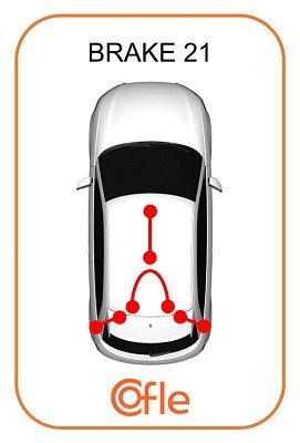 Тросовий привод, стоянкове гальмо, ззаду, Opel Vectra C 1.6-3.2 02-, Cofle 11.5944