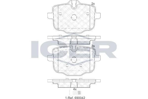 ANDEL 182005 - Brake Pad Set, disc brake