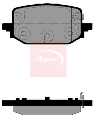APEC Brake Pad Set, disc brake PAD2489