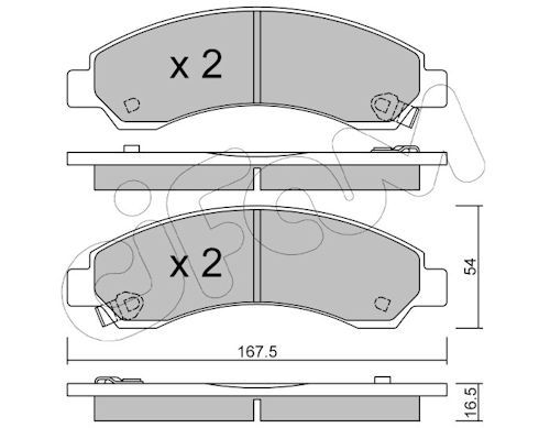 Set placute frana,frana disc 822-888-0 CIFAM