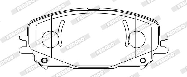 FERODO FDB5198 Brake Pad Set, disc brake