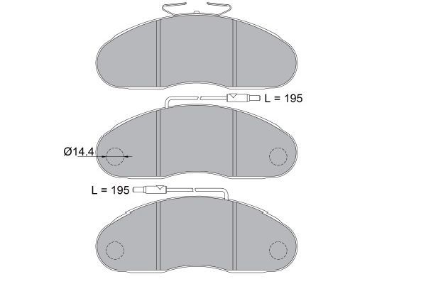 Kavo Parts KBP-6602 - Brake Pad Set, disc brake