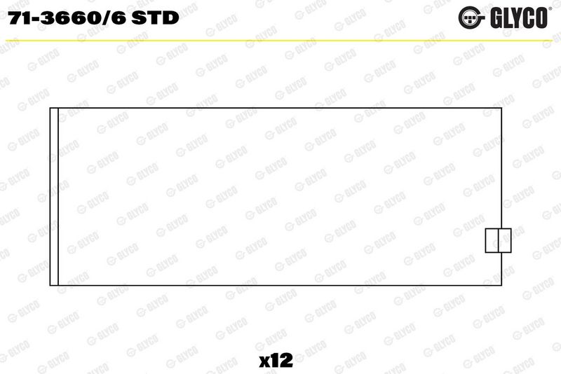 Coussinet+bielle GLYCO 71-3660/6 STD