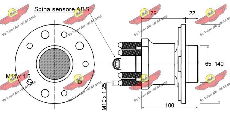 AUTOKIT 01.386 Wheel Bearing Kit