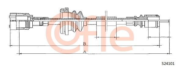 Трос привода спідометра, Cofle S24101
