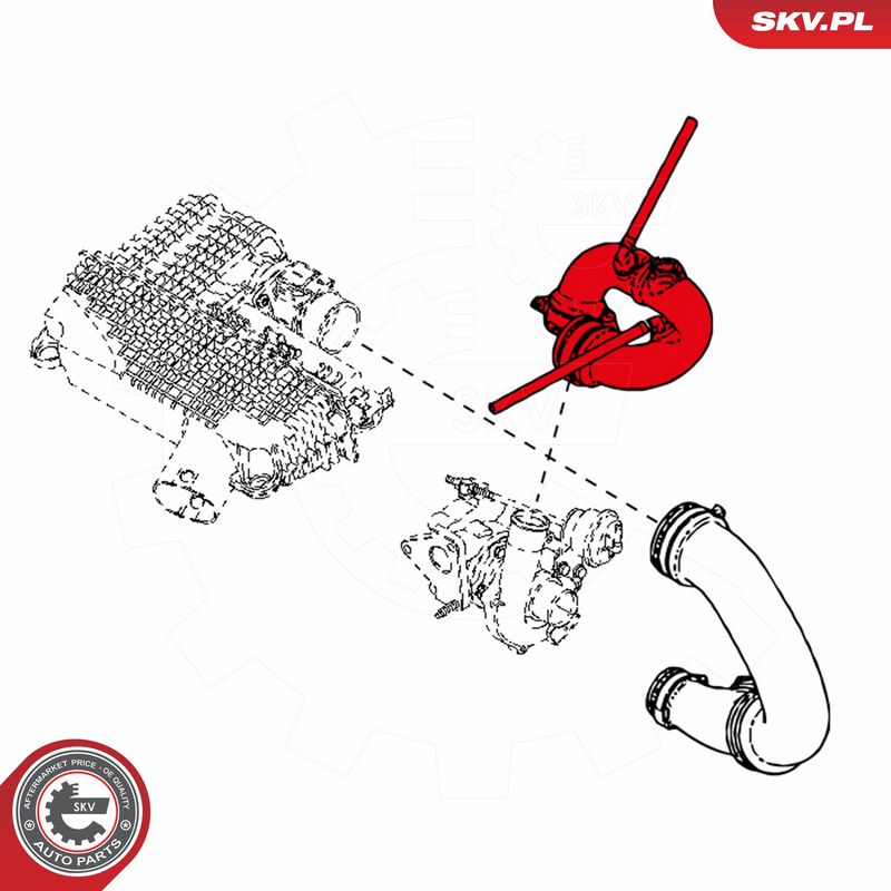 ESEN SKV 24SKV415 Charge Air Hose