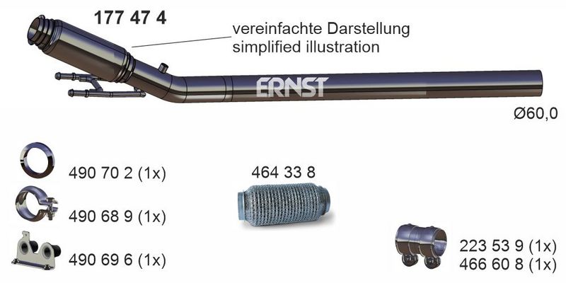 Racord evacuare ERNST 177474