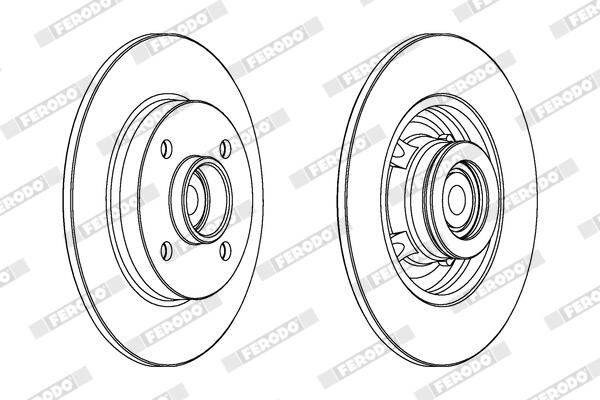 FERODO DDF1561-1 Brake Disc