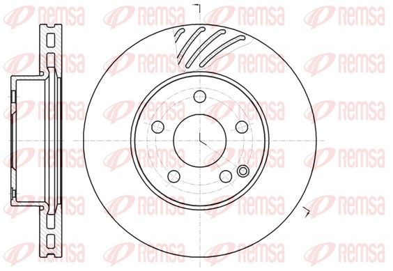 REMSA Mercedess тормозной диск передний C204 E212