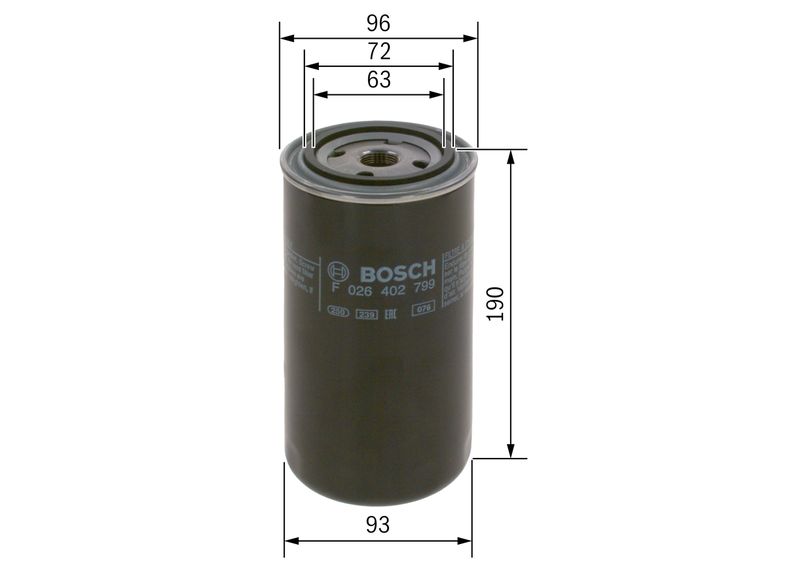 BOSCH F 026 402 799 Fuel Filter