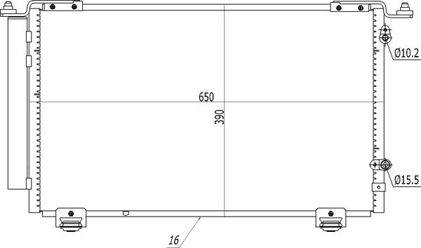 Конденсатор, система кондиціонування повітря, Hart 614572