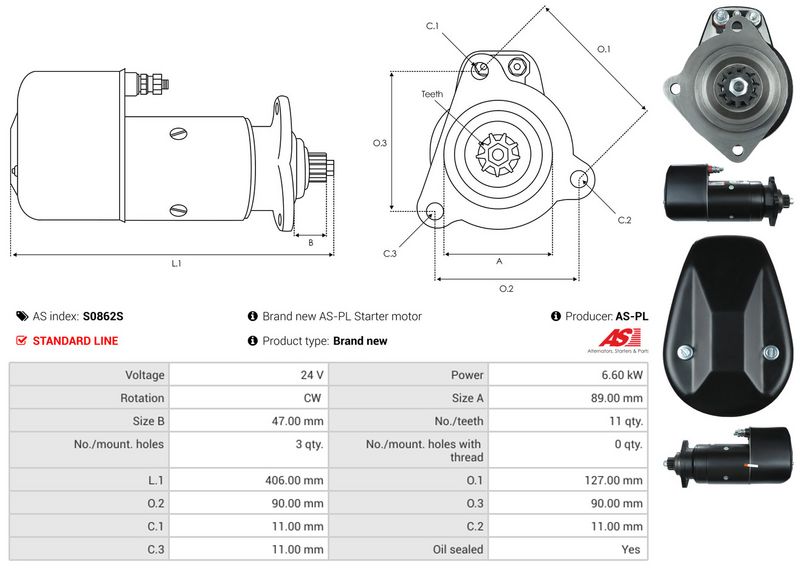 AS-PL S0862S Starter