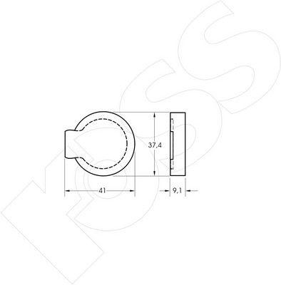 1-GNC R-122 - Brake Pad Set, disc brake