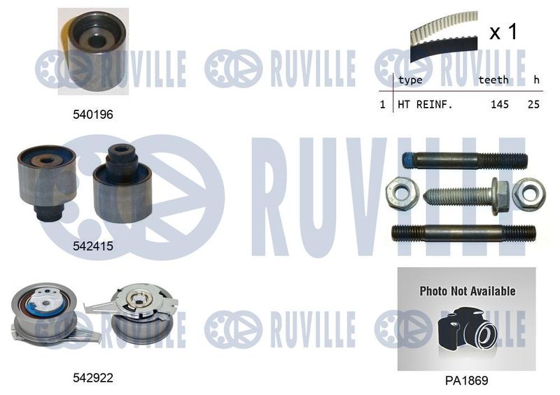 RUVILLE Vízpumpa + fogasszíj készlet 5505063