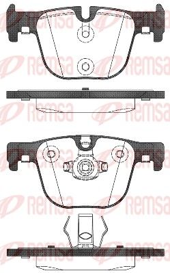 REMSA BMW Тормозные колодки задн.3 F30/34,4 F33//36