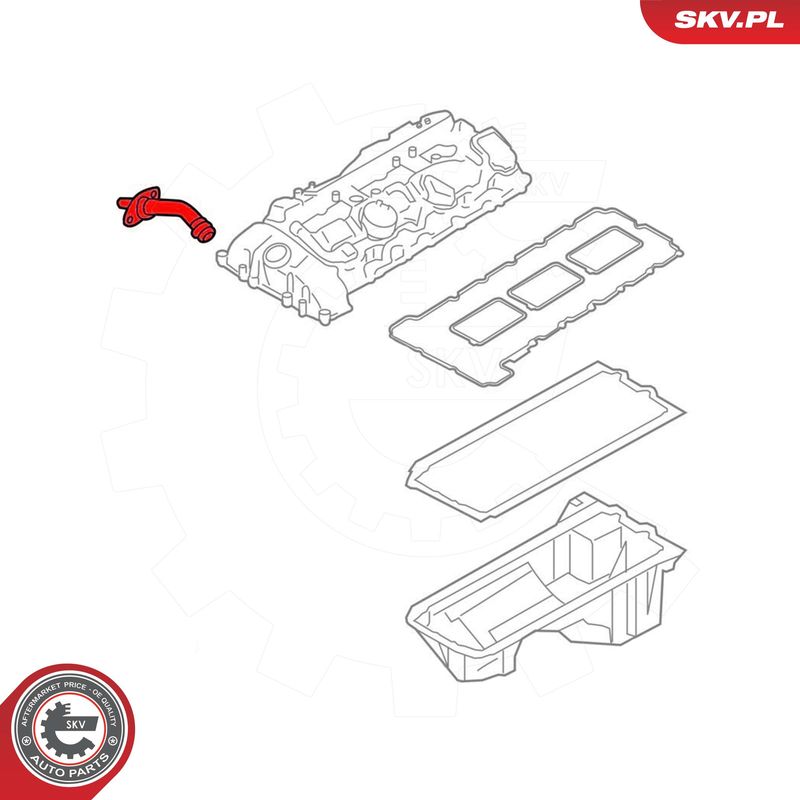 ESEN SKV 54SKV743 Hose, crankcase ventilation