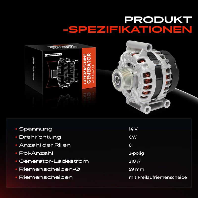 Frankberg 5481FB0055553 Alternator