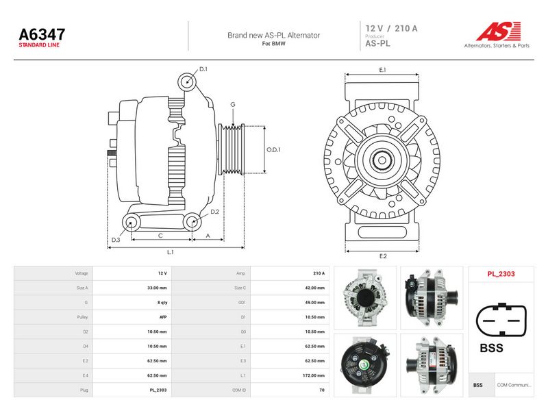 Generaator, AS-PL A6347