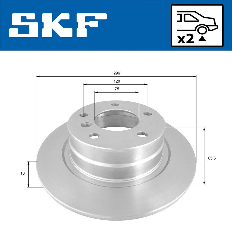 SKF VKBD 90237 S2 Brake Disc