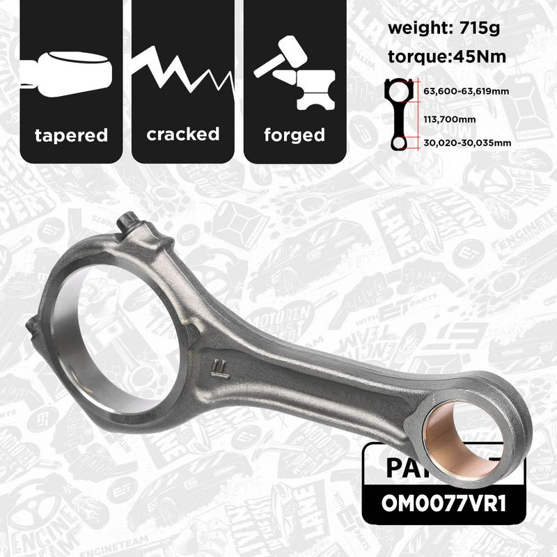 Product Image - Plunjerset - OM0077VR1 - ET ENGINETEAM