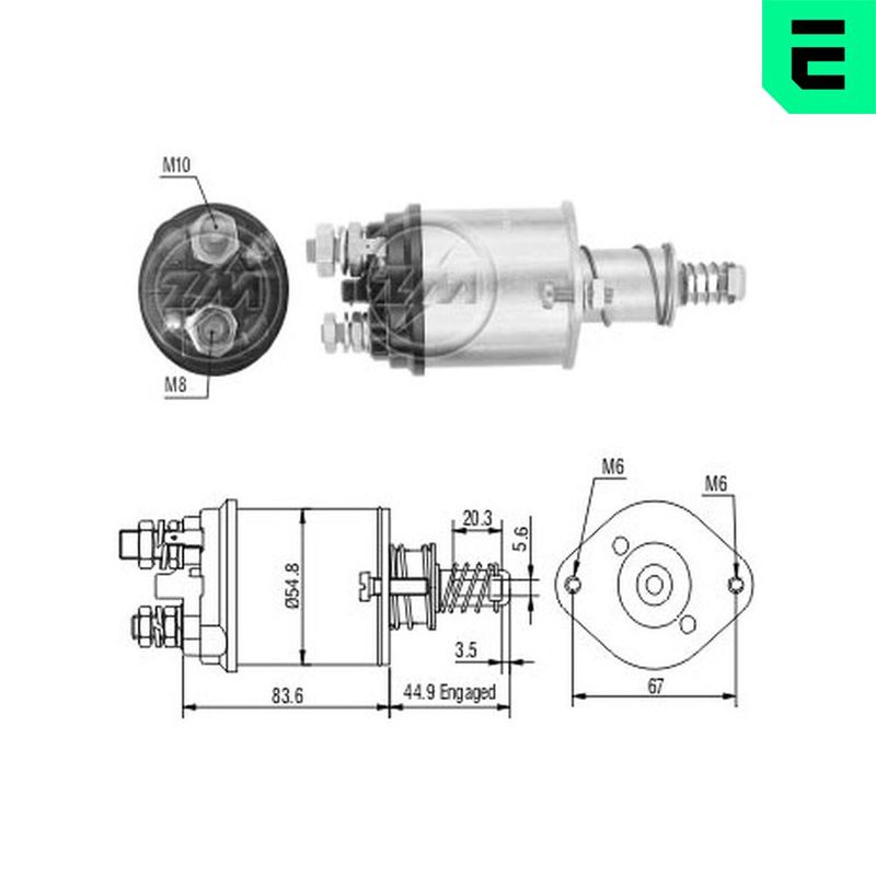 Магнітний перемикач, стартер, Era ZM615