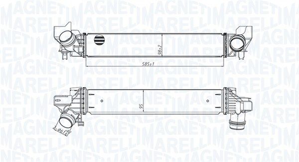 Охолоджувач наддувального повітря, Magneti Marelli 351319205450