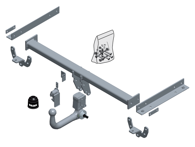 BRINK 677500 - Priekabos kablys