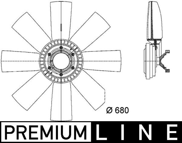 Product Image - Koelventilatorwiel - CFF438000P - MAHLE