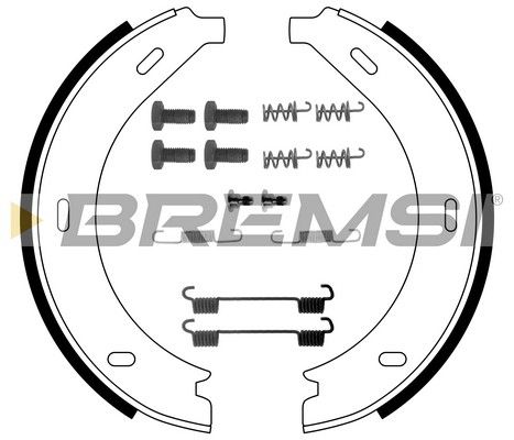 Комплект гальмівних колодок, стоянкове гальмо, Bremsi GF0305-1