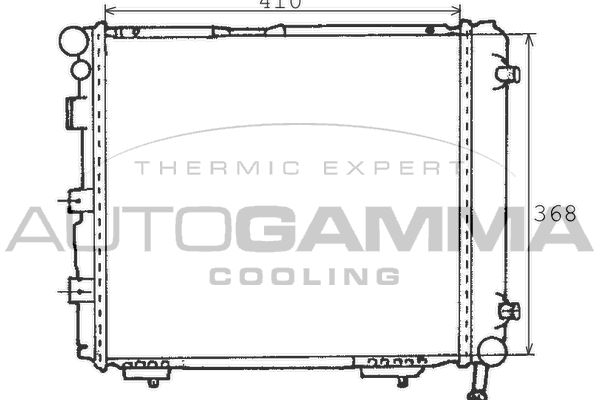 Autogamma 100519 Radiator, engine cooling
